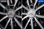 4x 75mm Matte Silver Wheel Centre Caps Compatible with Mercedes-Benz A B C E Class
