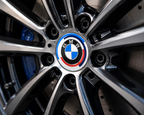 4x Blue Alloy Wheel Centre Caps 68mm Hub Caps Compatible with BMW E60 E90 E92 E82 E87 F10 F20 F30