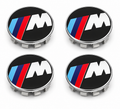 4x 68mm M Sport Style Wheel Centre Caps Compatible with BMW E46 E90 E39 E60 E30 E36 F30