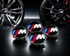 4x 68mm M Sport Style Wheel Centre Caps Compatible with BMW E46 E90 E39 E60 E30 E36 F30