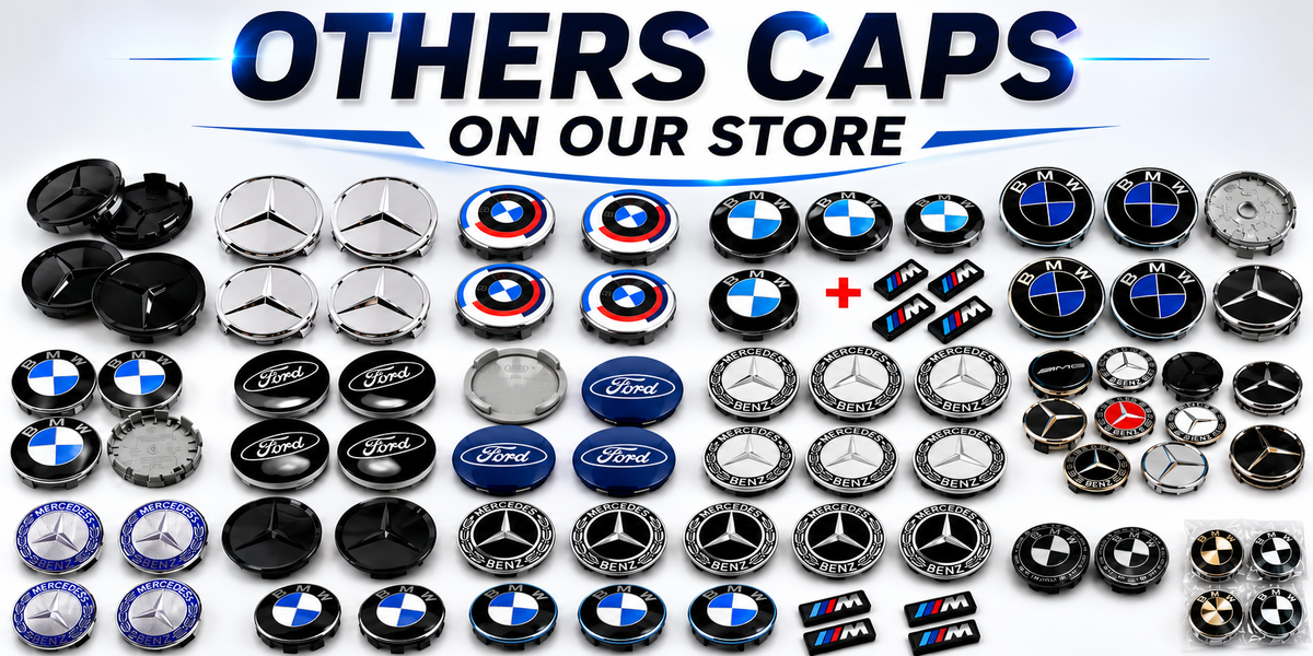 68mm Wheel Centre Caps Compatible with BMW Alloy Wheels – Set of 4 | Multiple Styles Available   1 3 5 7 Series X5 X6 M & Z Models
