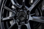 4x 75mm Gloss Black Wheel Centre Caps Compatible with Mercedes-Benz A B C E S M Class & AMG Models