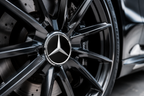 4x 75mm Black Wheel Centre Caps Compatible with Mercedes-Benz Alloy Wheels