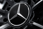 4x 75mm Black Wheel Centre Caps Compatible with Mercedes-Benz Alloy Wheels