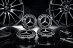 4x 75mm Black Wheel Centre Hub Caps Compatible with Mercedes-Benz – Alloy Wheel Centre Covers for A B C E S M Class & AMG