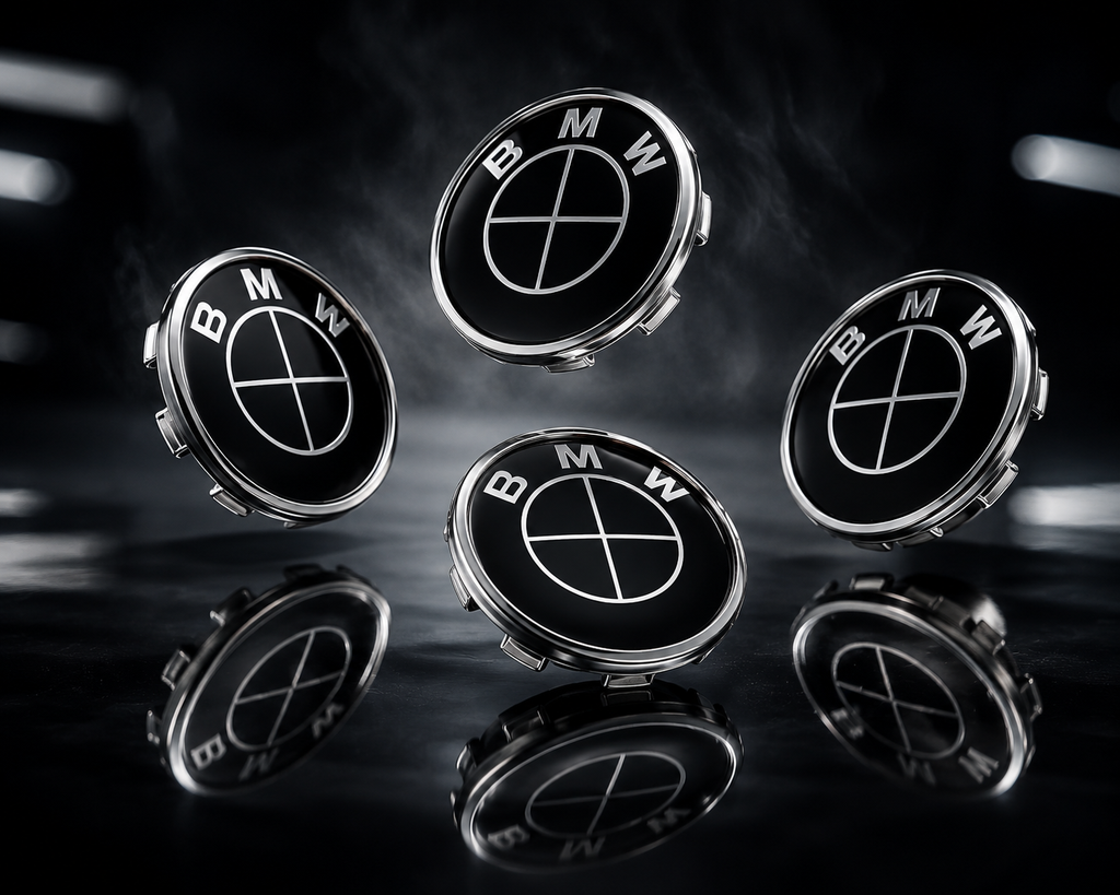 68mm Wheel Centre Caps Compatible with BMW Alloy Wheels – Set of 4 | Multiple Styles Available   1 3 5 7 Series X5 X6 M & Z Models