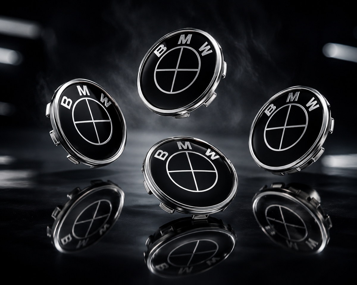 68mm Wheel Centre Caps Compatible with BMW Alloy Wheels – Set of 4 | Multiple Styles Available   1 3 5 7 Series X5 X6 M & Z Models