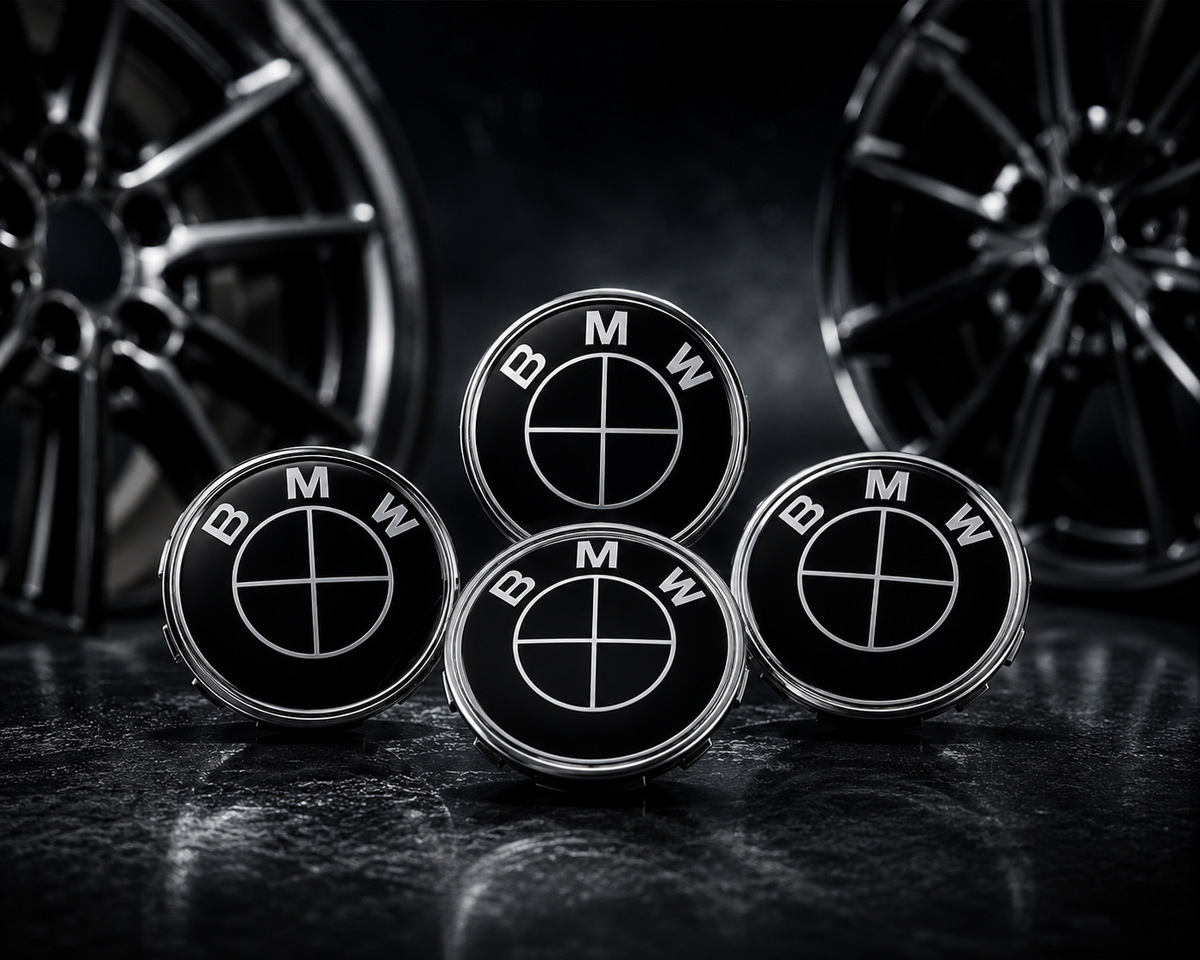 68mm Wheel Centre Caps Compatible with BMW Alloy Wheels – Set of 4 | Multiple Styles Available   1 3 5 7 Series X5 X6 M & Z Models