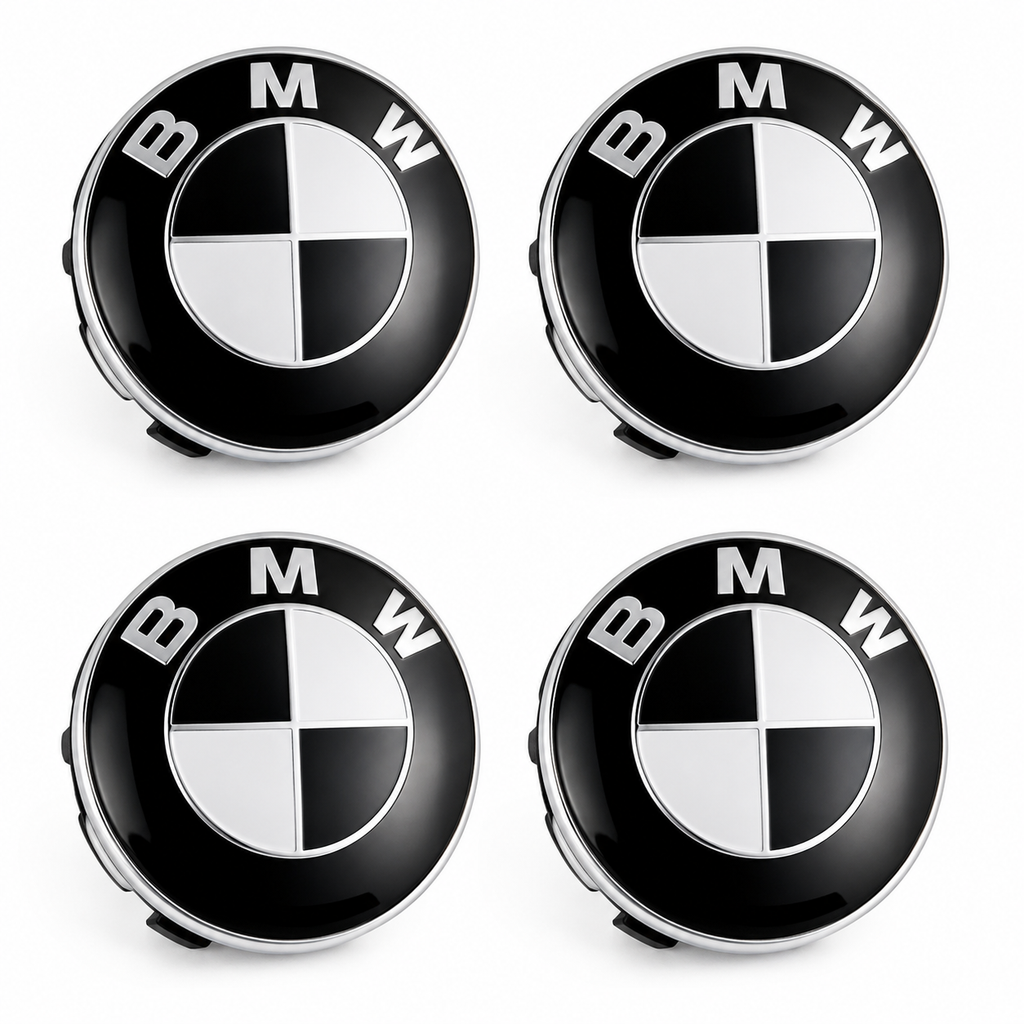 68mm Wheel Centre Caps Compatible with BMW Alloy Wheels – Set of 4 | Multiple Styles Available 1 2 3 5 7 Series X3 X5 X6 M3 E46 E90 E60