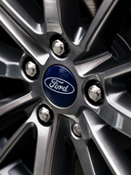 Ford-Style Wheel Centre Caps 54mm Set of 4 – Blue Alloy Hub Caps Covers Replacement Fits Fiesta Focus Mondeo Kuga Fusion MK2 MK3 MK4