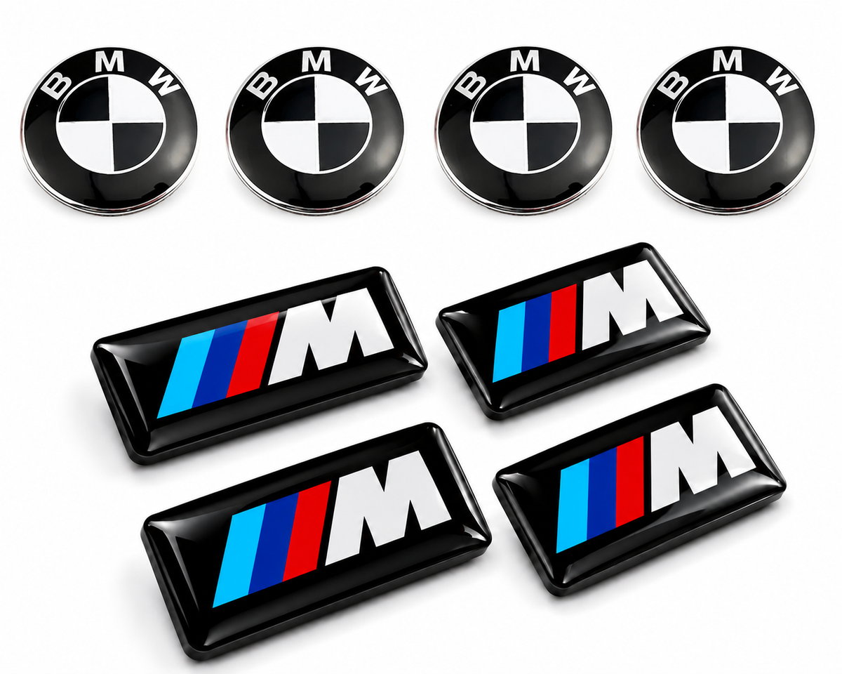 68mm Wheel Centre Caps Compatible with BMW Alloy Wheels – Set of 4 | Multiple Styles Available 1 2 3 5 7 Series X3 X5 X6 M3 E46 E90 E60