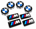 Wheel Centre Caps Set of 4 + 4 Badge Stickers 68mm for BMW – Fits 1 2 3 5 7 Series X3 X5 X6 M3 E46 E90 E60 Alloy Hub Caps Replacement