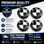 68mm Wheel Centre Caps Compatible with BMW Alloy Wheels – Set of 4 | Multiple Styles Available 1 2 3 5 7 Series X3 X5 X6 M3 E46 E90 E60