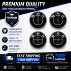 68mm Wheel Centre Caps Compatible with BMW Alloy Wheels – Set of 4 | Multiple Styles Available   1 3 5 7 Series X5 X6 M & Z Models